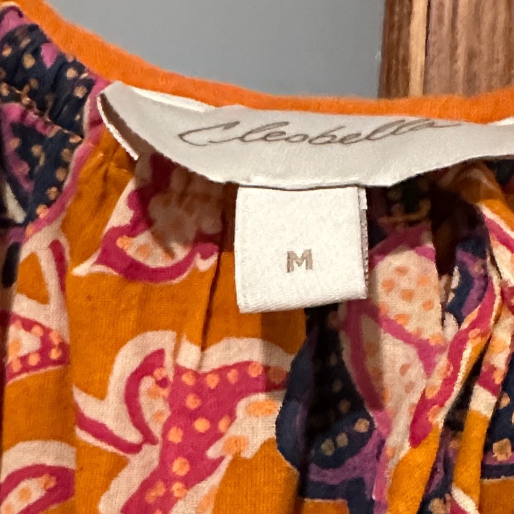 Cleobella Orange Floral Mini Dress​ - Picture 3 of 12